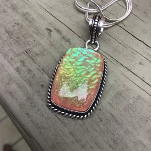 Sterling Silver Australian Triple Opal Gemstone Pendant